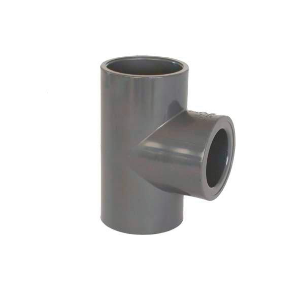 PVC tvarovka - T-kus 90° redukovaný 50 x 32 mm, DN=50/32 mm, d=63 mm, lepenie / lepenie