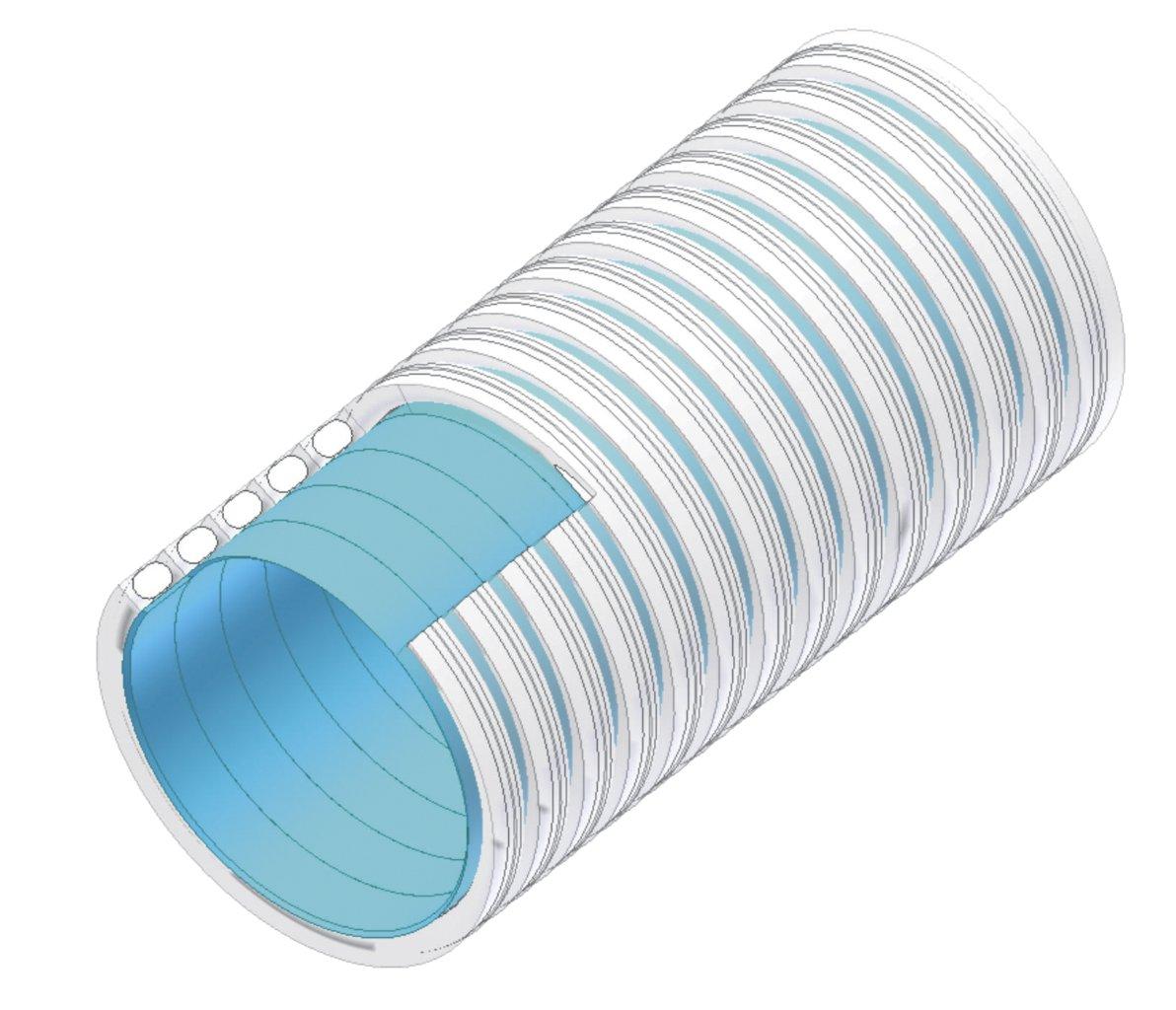 PVC flexi tömlő - PROTECT® medencetömlő (klórálló réteg) d= 50 mm