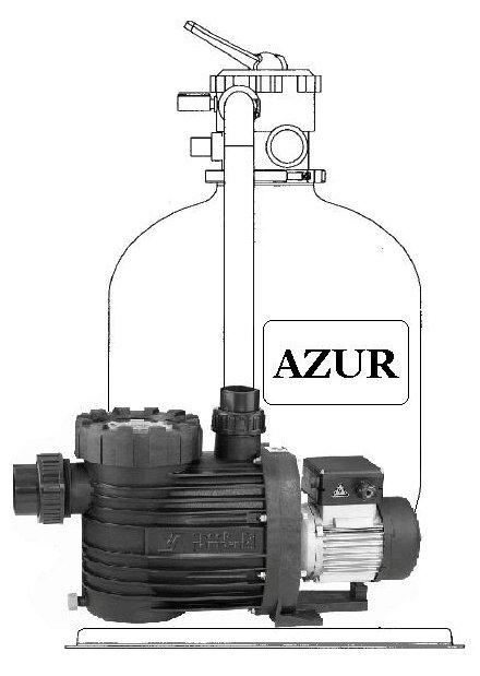 Filtrační zařízení - Azur KIT 380, 6 m3/h, 230 V (s čerpadlem Bettar Top 6)