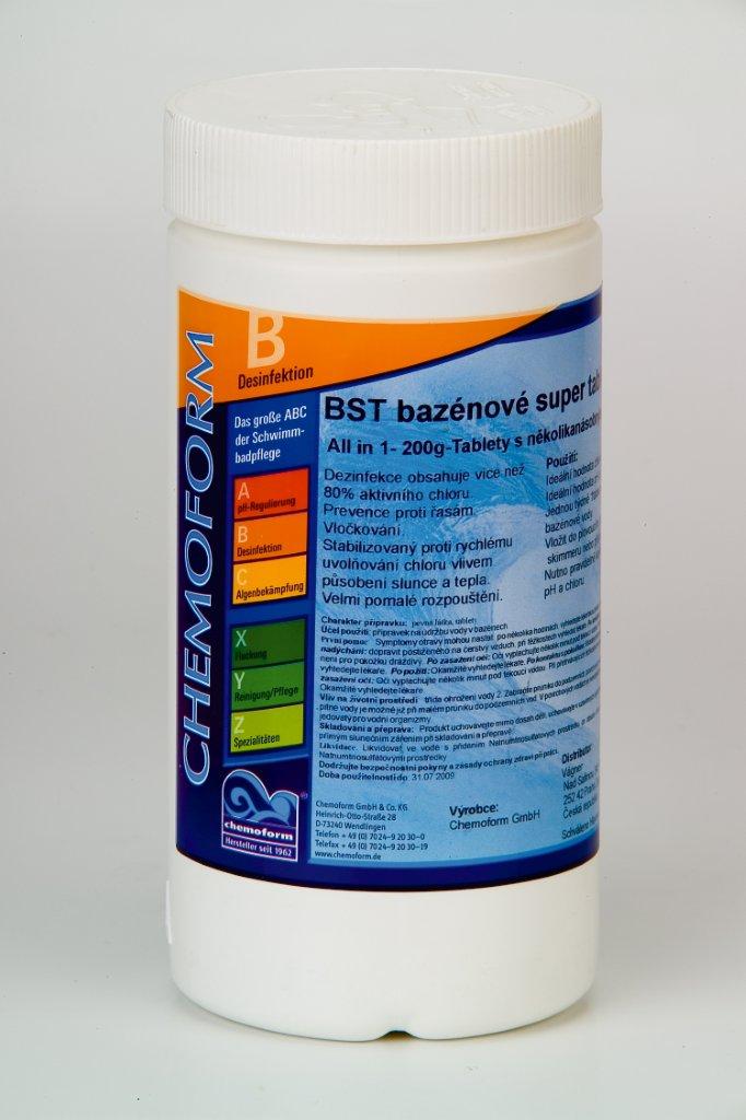 BST 1 kg – Bazén. Super Tablety, 3-kombinace, tableta 200 g