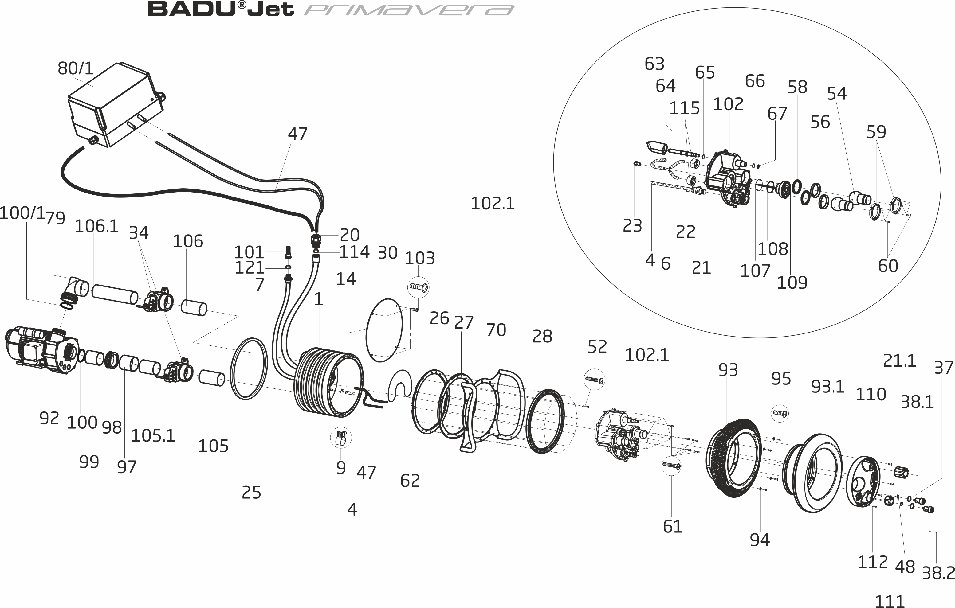 BADU Jet Primavera counterflow pump