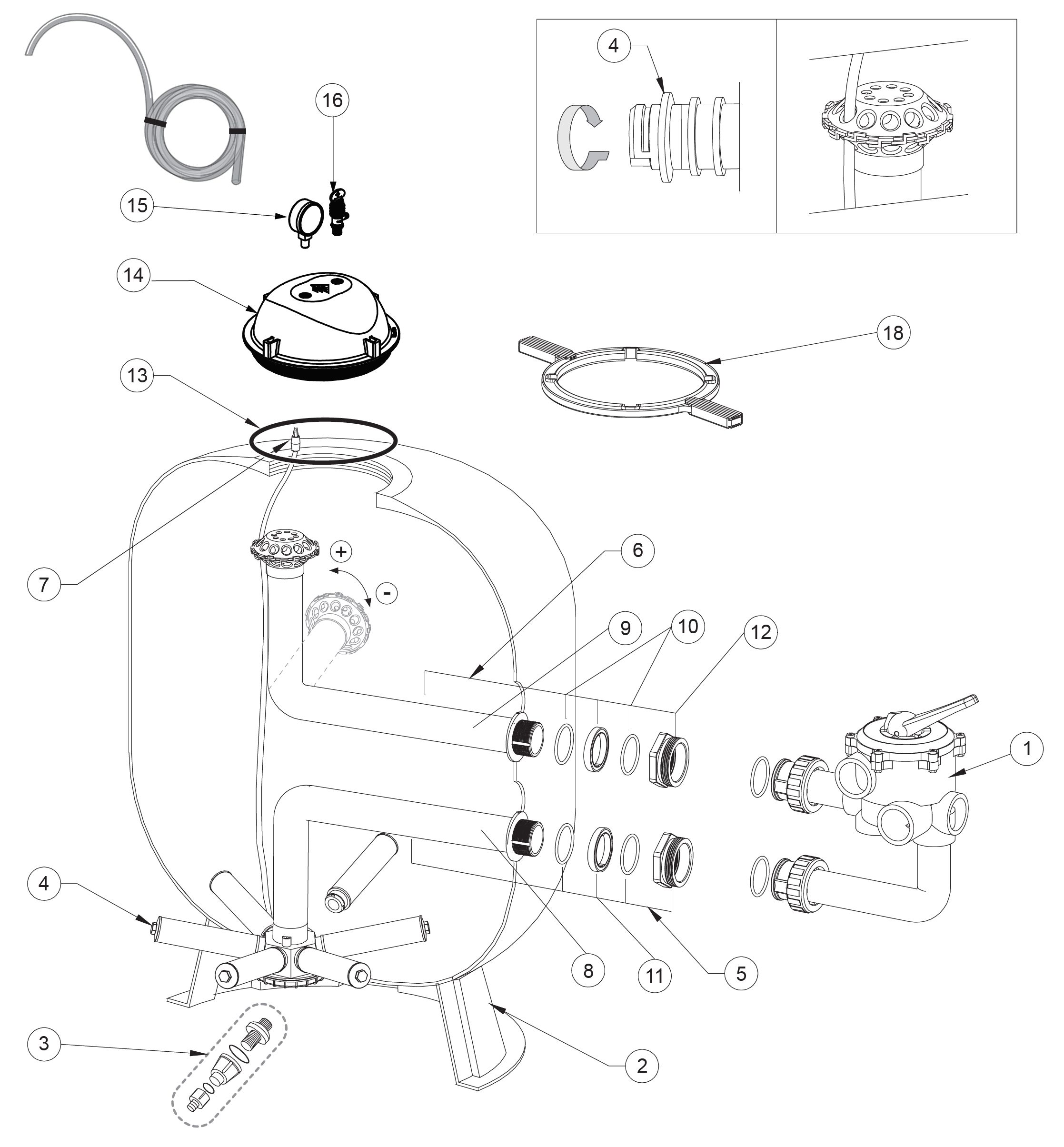 FILTRATION TANK Triton NEO SIDE - Clear Pro