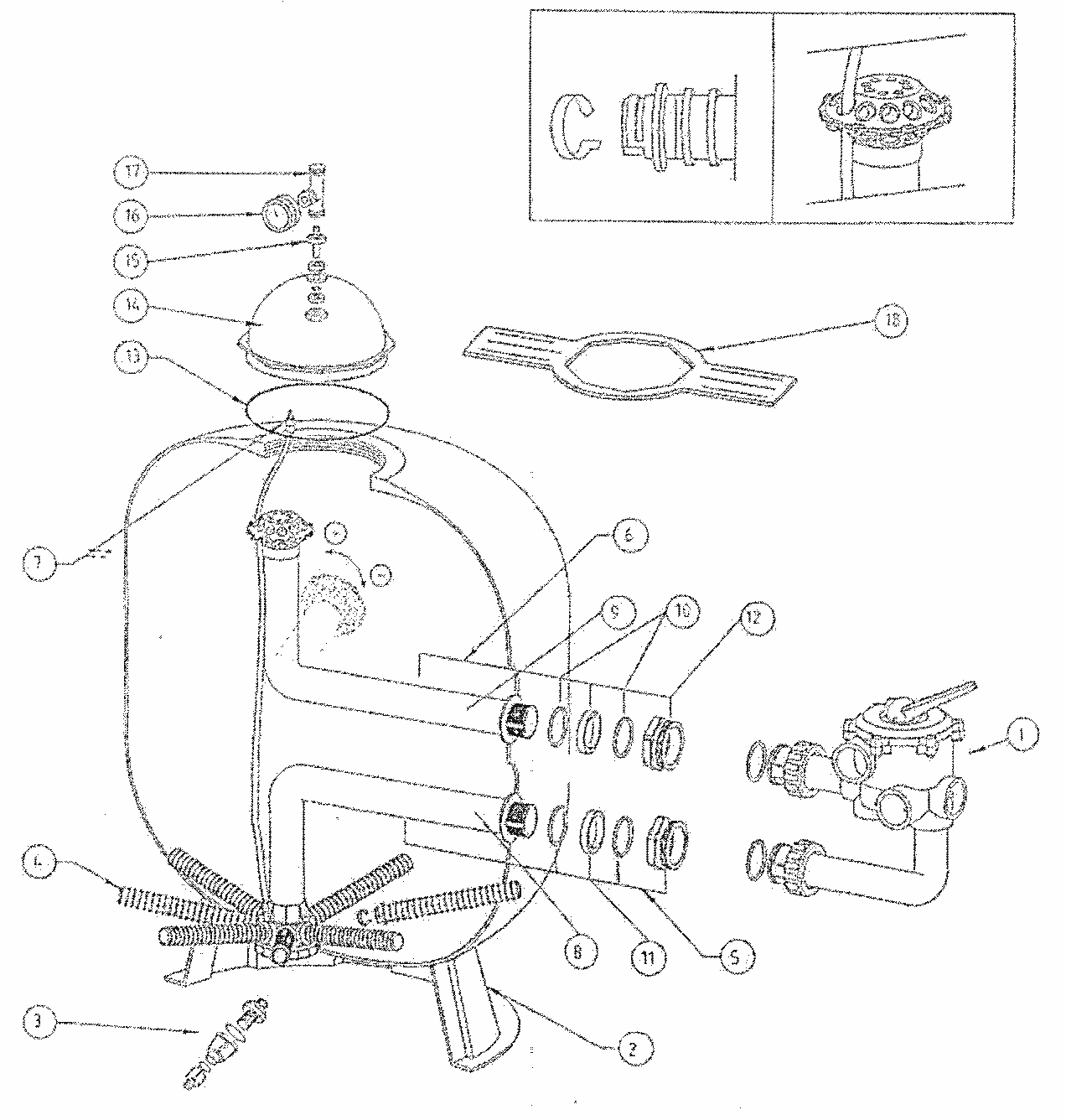 Filtran ndoba Triton Side