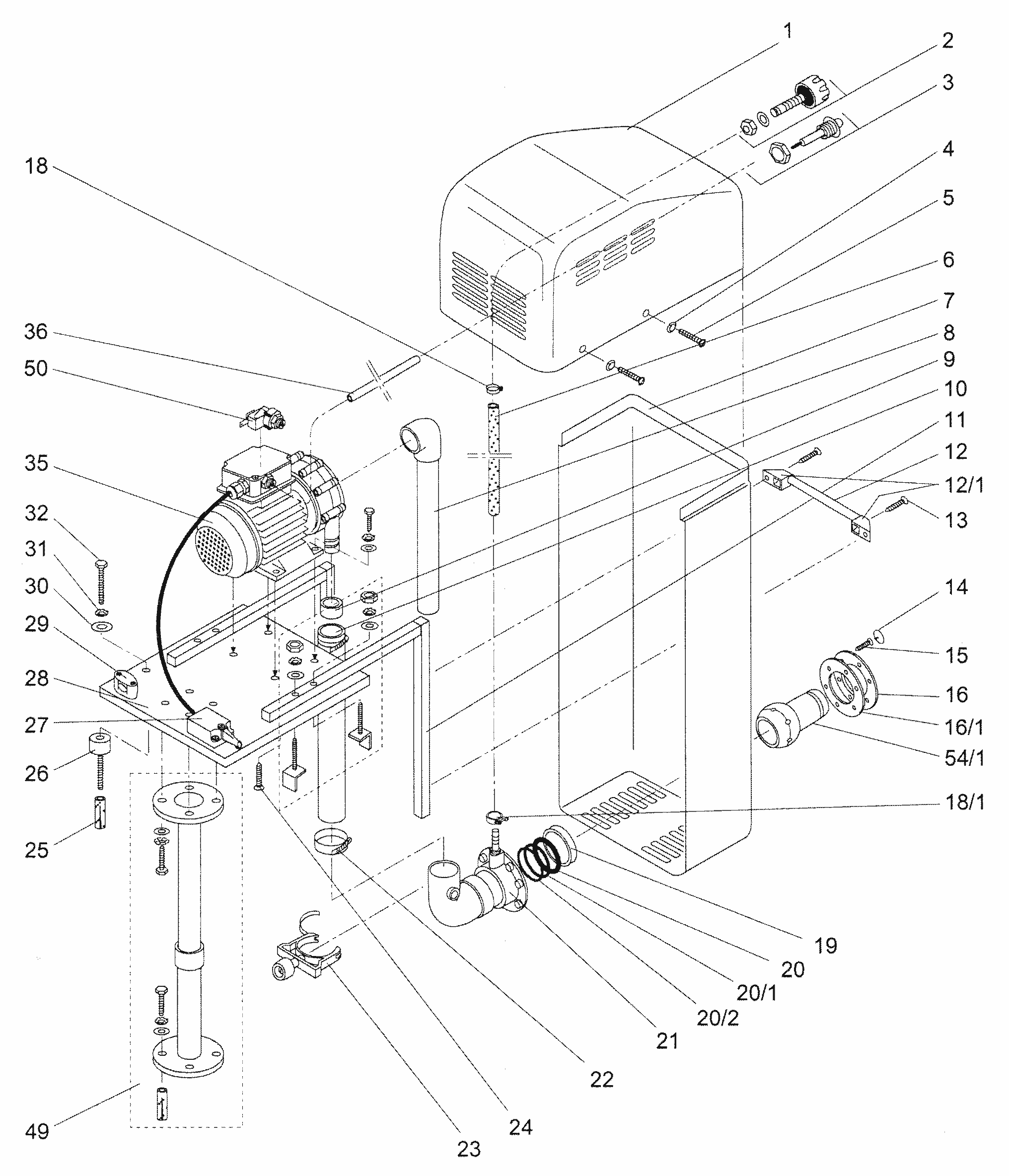 HANGING COUNTERFLOW Badu Jet Active