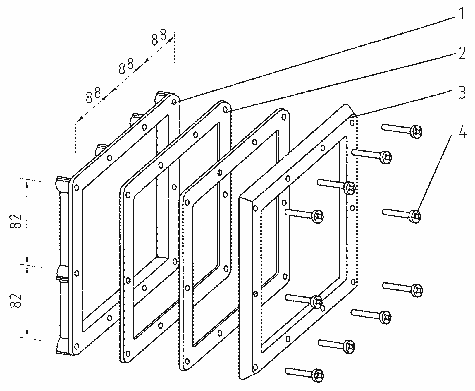 FLANGE UNIT FOR SKIMMER V20/30