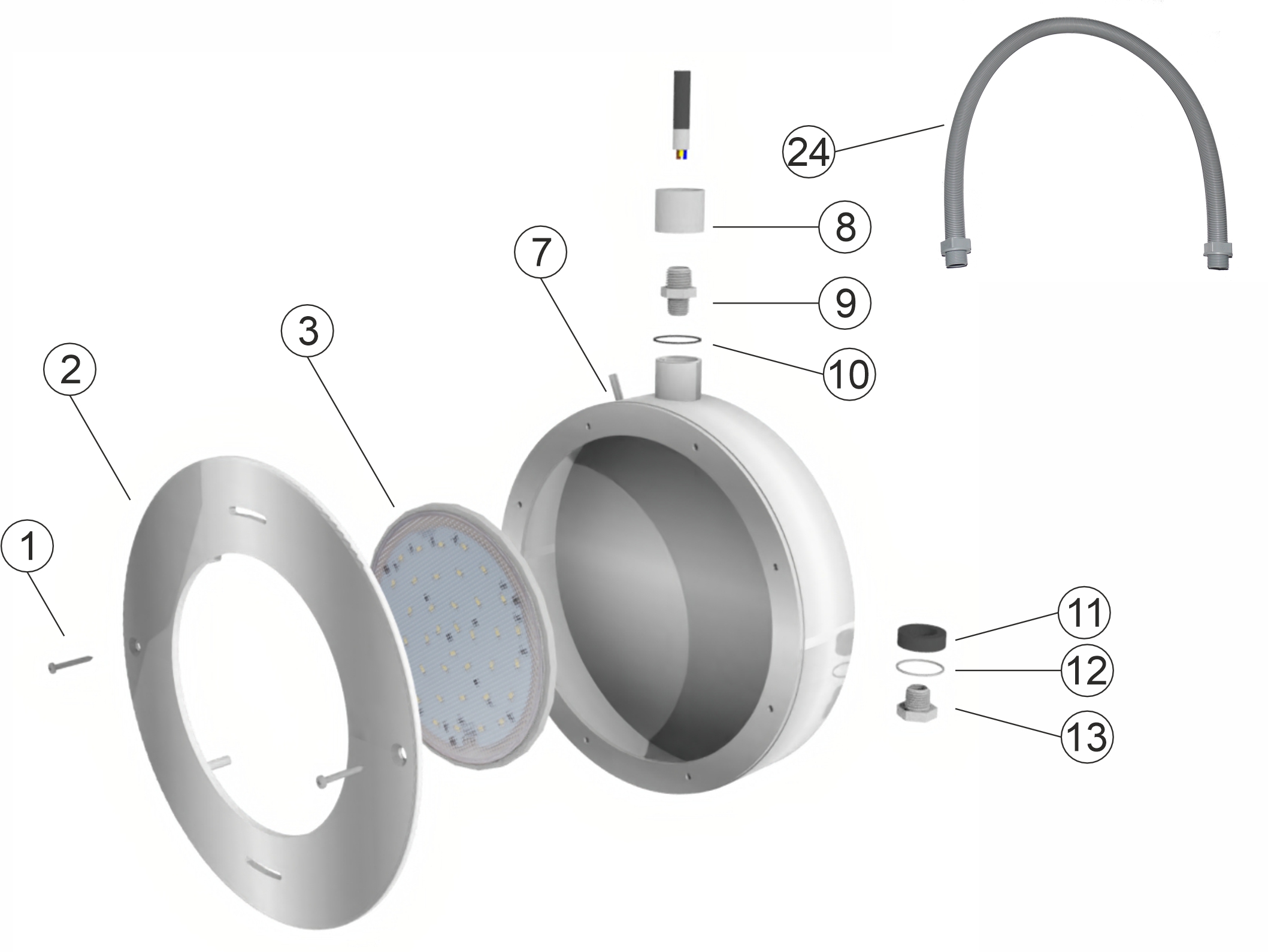 Underwater poollight VS NB - SMALL