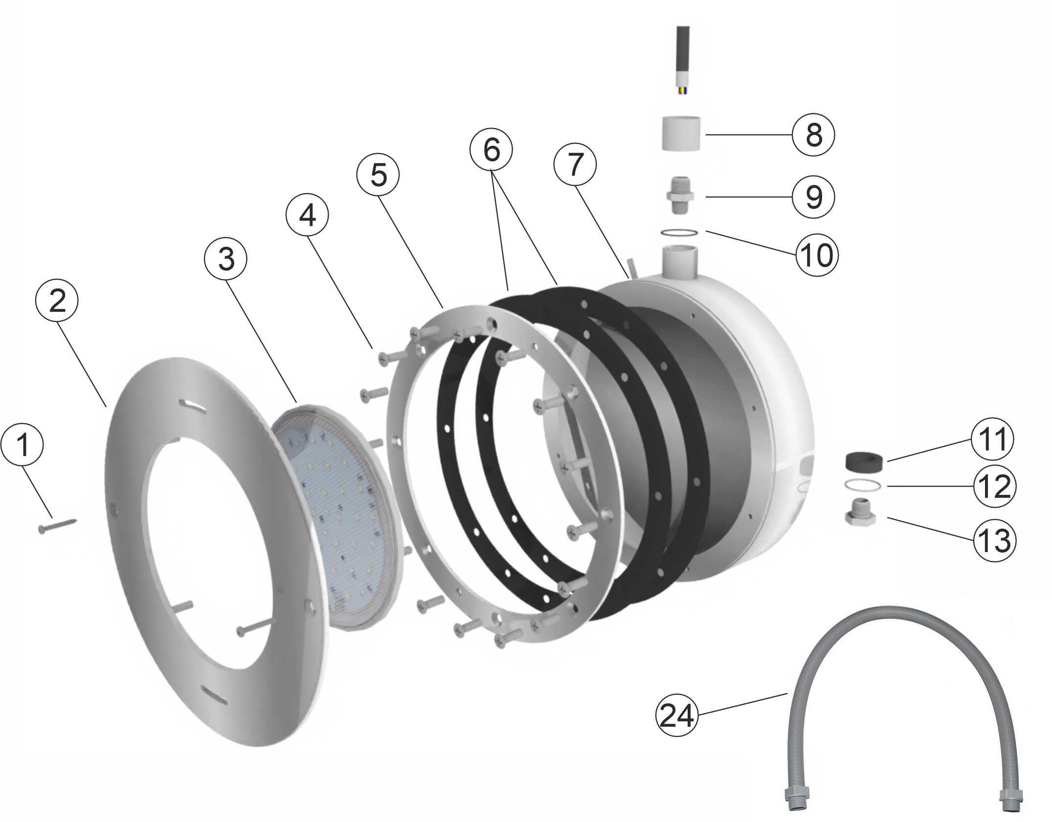 Underwater poollight VS NF - SMALL