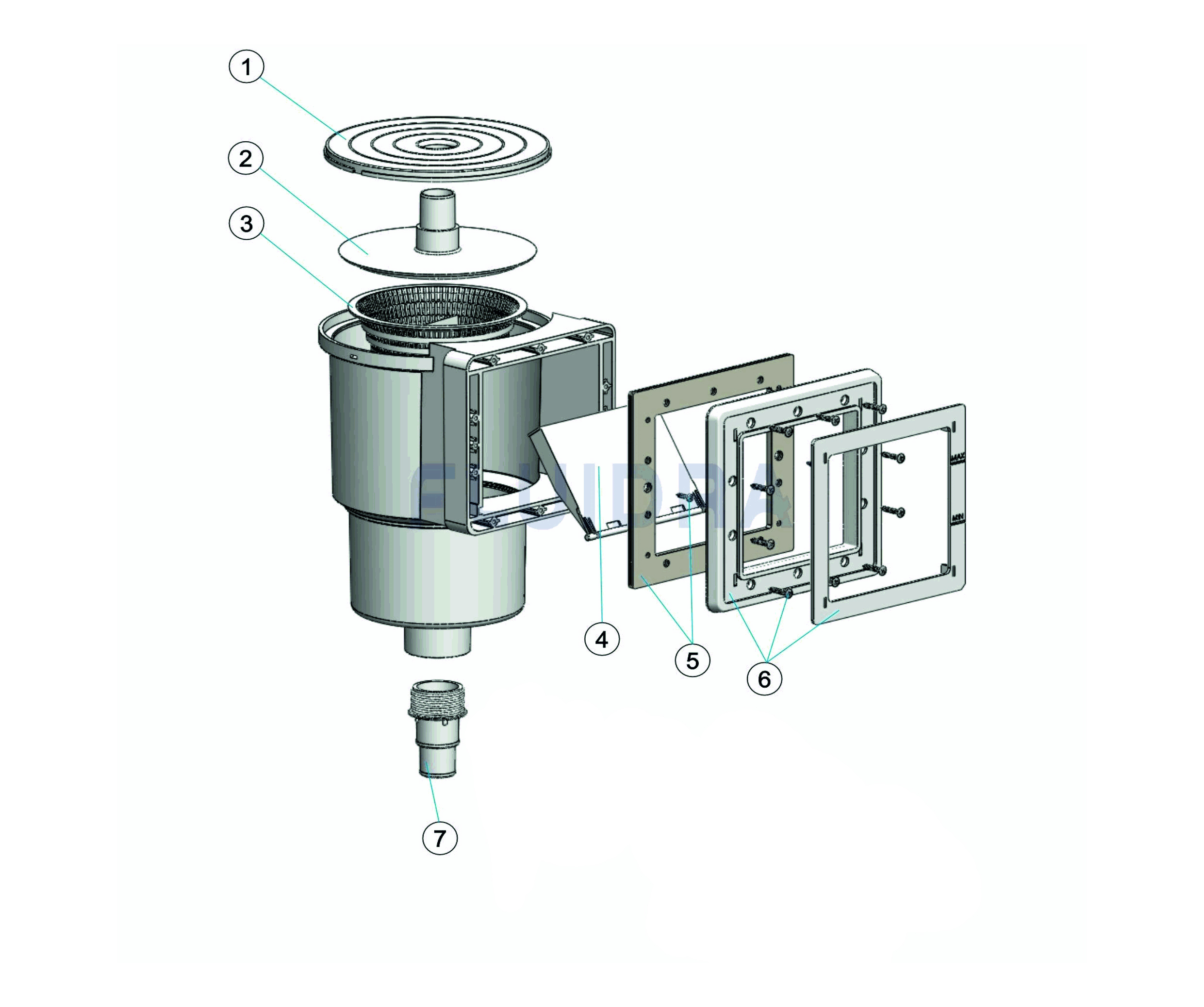 Skimmer VA 15x15 cm - New 2023