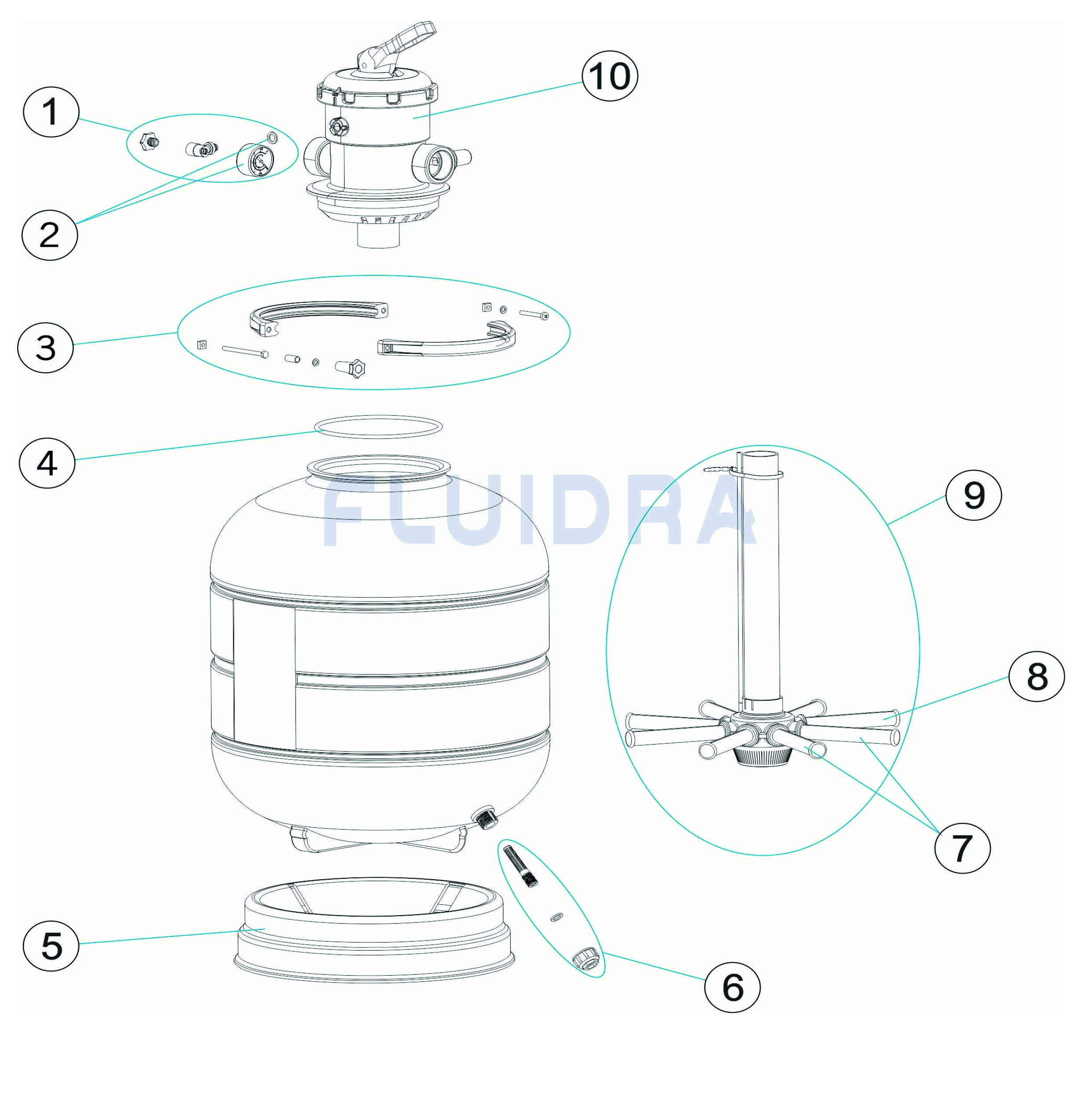 Filtran ndoba ROMA 400 - New 2023