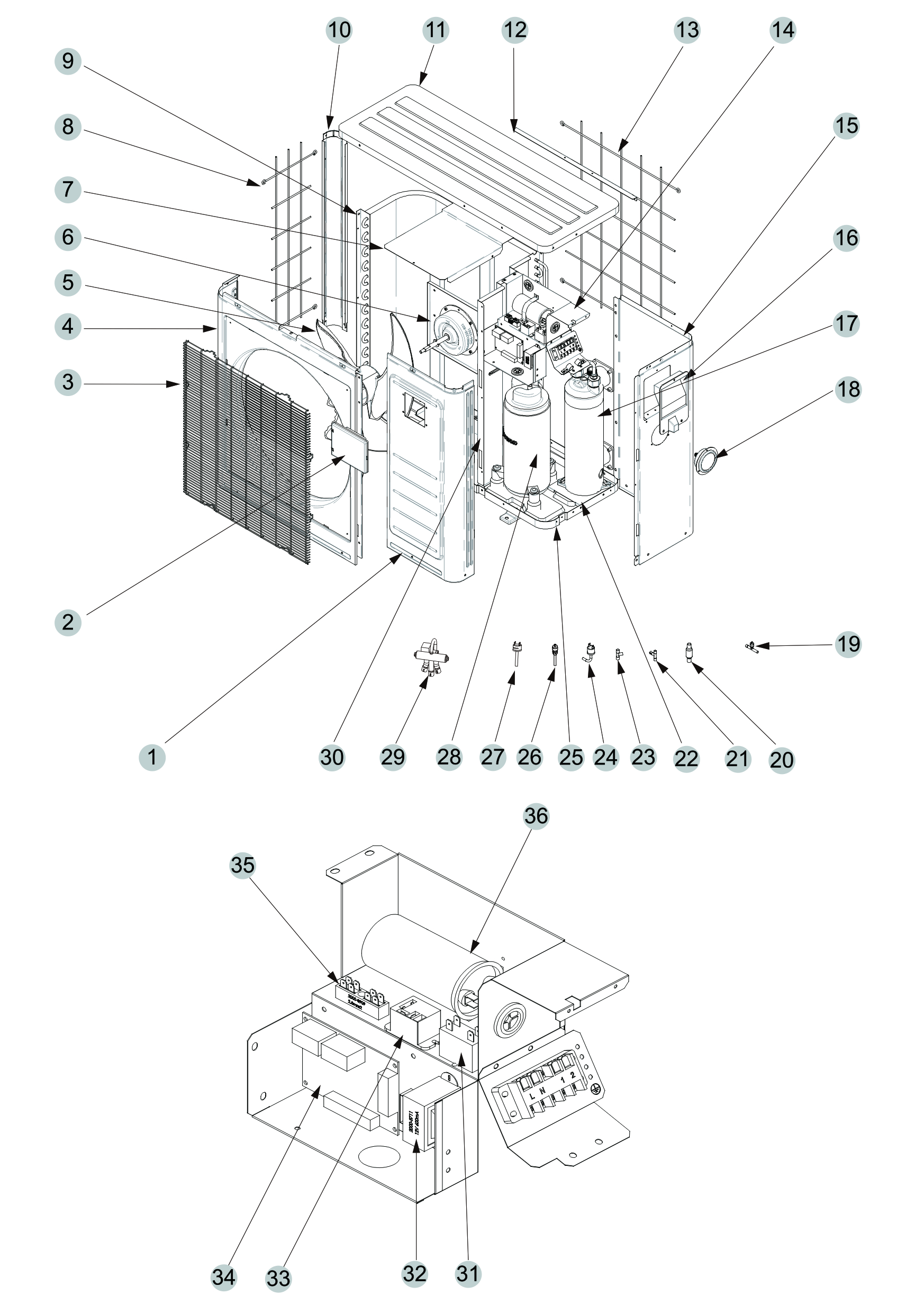 NORM 8 kW - plechov NR020 (R32)