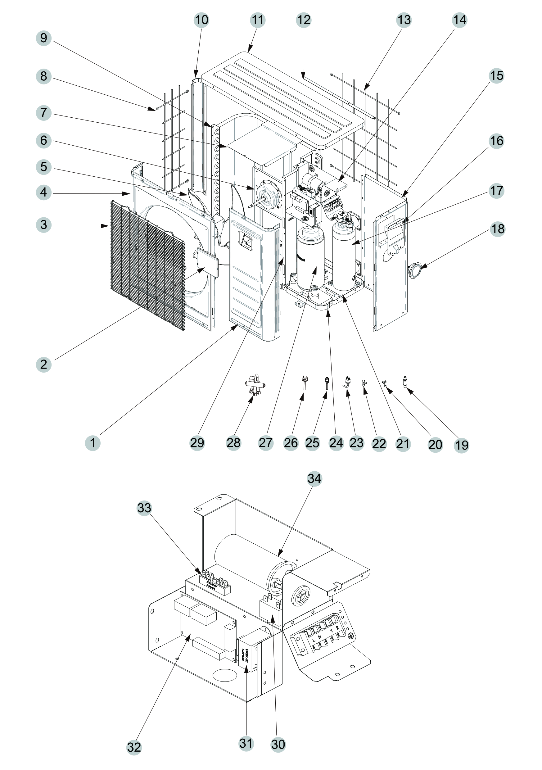 NORM 11 kW- plechov NR030 (R32)