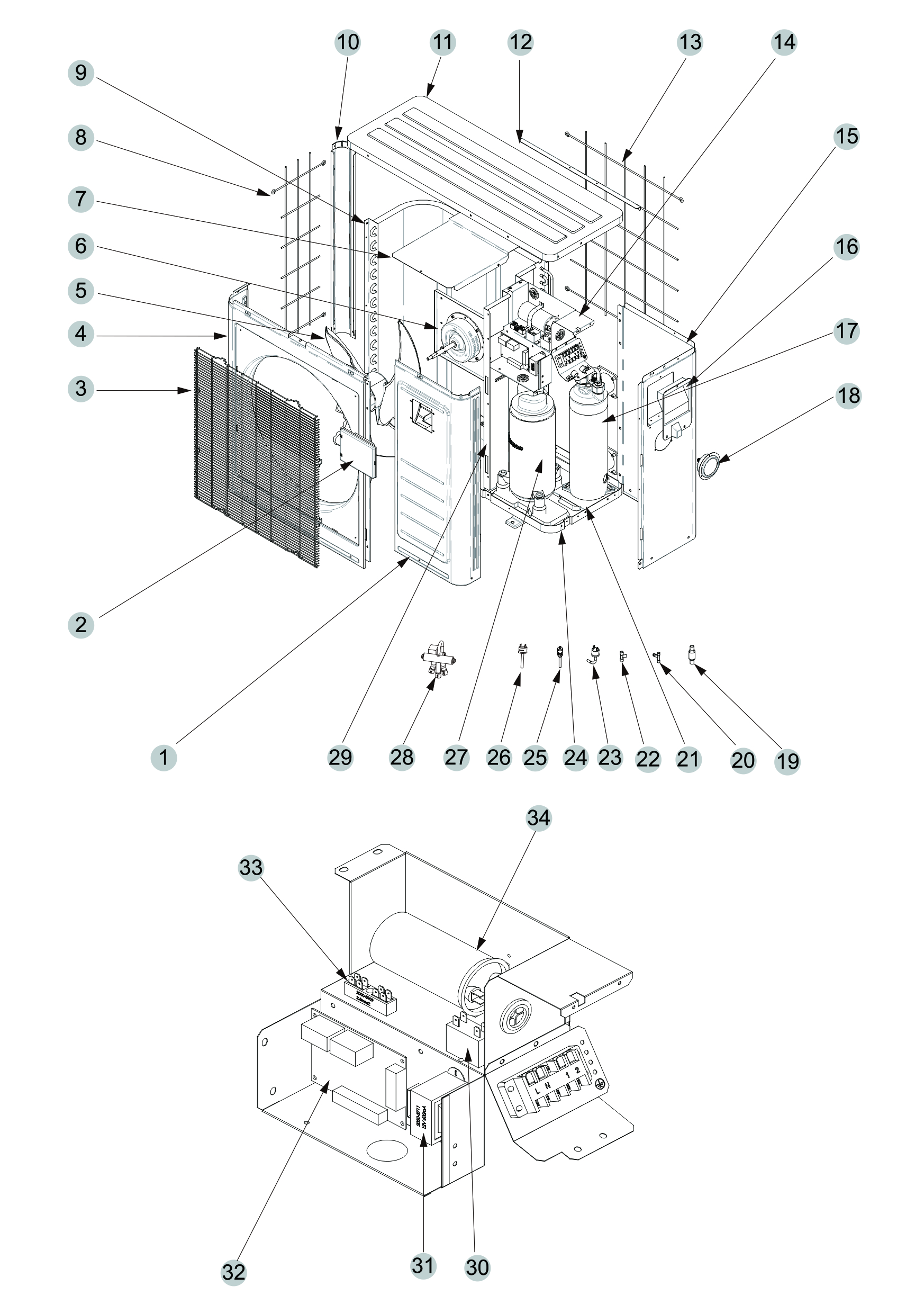 NORM 12,3 kW - plechov NR035 (R32)