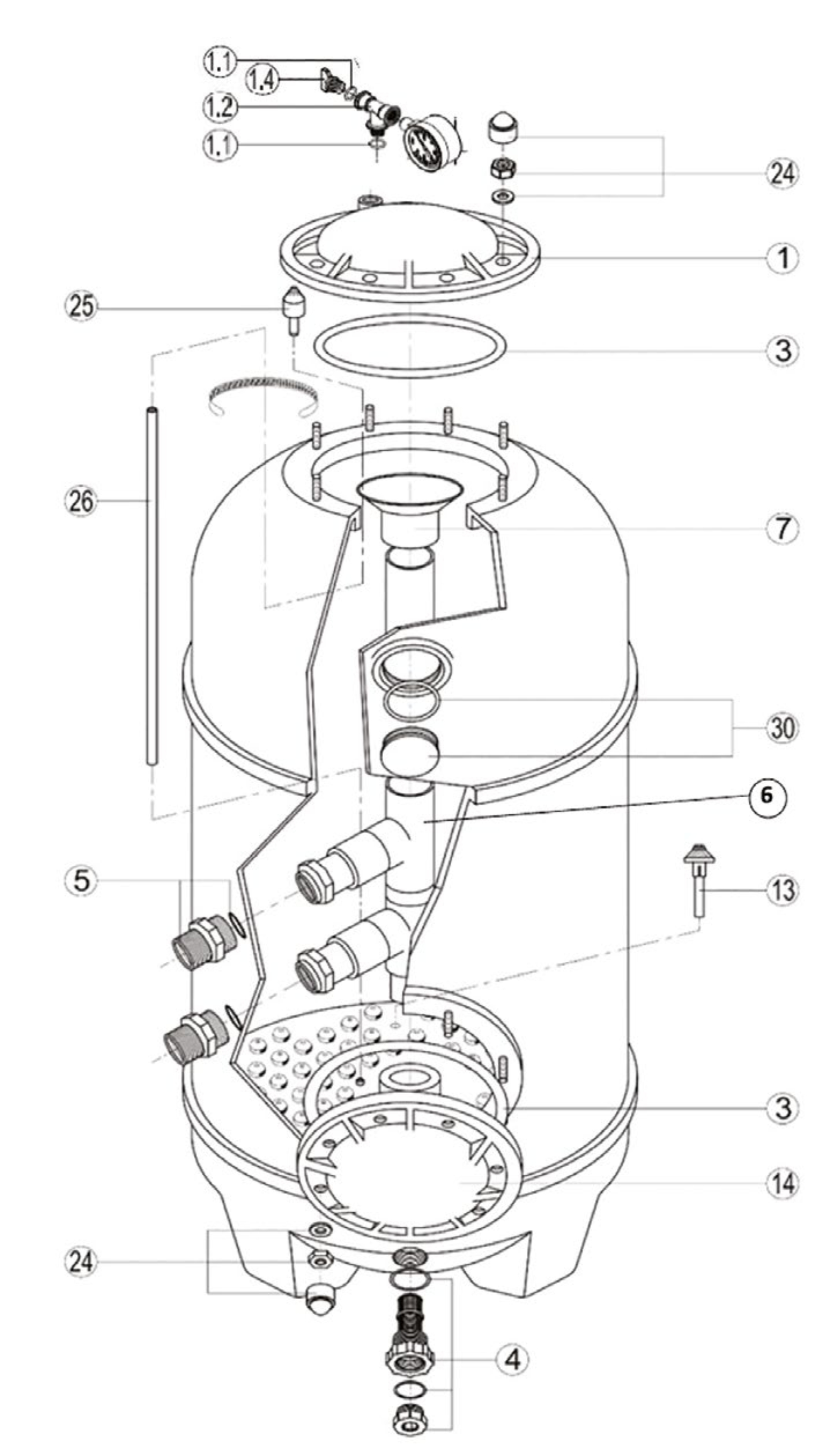 Filtran ndoba San Sebastian SSP/SPL