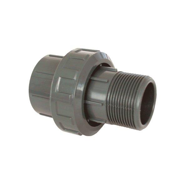 PVC Fitting - Hollender 75 x 2 1/2“ ext., DN=75 mm x 2 1/2“, Kleben / Außengewinde