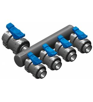 Cijevni Kolektor - Jedinica S Premoenjem 50 mm Spoj I 2 x Glavno Premoenje Ventila 50 mm