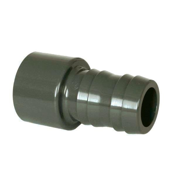PVC idom - Tömlővéges csatlakozó 30 x 32 mm, d=30 mm x 32 mm, ragasztás