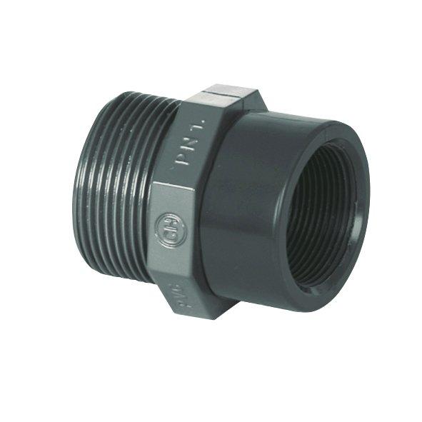 PVC tvarovka - redukce 1/2“ ext. x 3/8“ int.