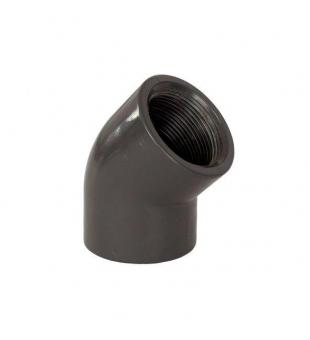 PVC Winkel 45 63 x 2" IG