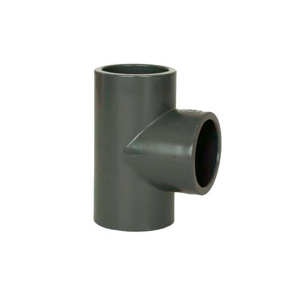 PVC Fitting - T-Stück 90° DN=160 mm, d=180 mm, Kleben / Kleben