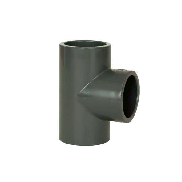 PVC Fitting - T-Stück 90° DN=140 mm, d=163 mm, Kleben / Kleben