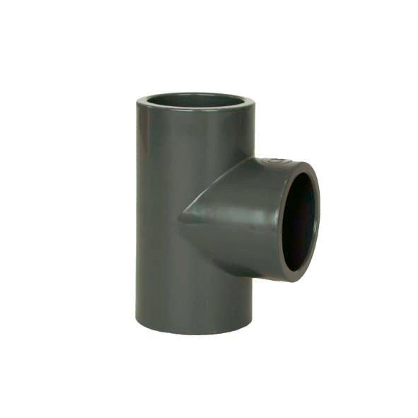 PVC Fitting - T-Stück 90° DN=250 mm, d=284 mm, Kleben / Kleben