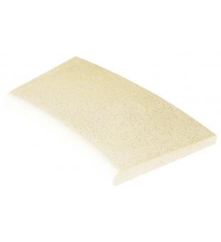 Sahara rounded curbstone - sand - curved R5000 Int. - 1pc