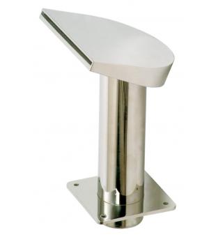 Cascade shower "Short halfmoon", width 250mm, connection 75mm, AISI316