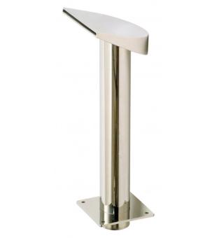 Cascade shower "Tall halfmoon", width 200mm, connection 75mm, AISI316