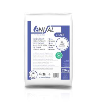 Filtration glass - 2,5 - 4,5 mm; 20kg bag 