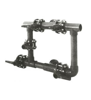 5-ti ventilov baterie pro jeden filtr (model BS) - &Oslash; 225 mm