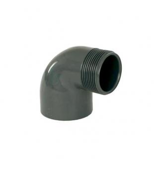 PVC Winkel 90 63 x 2" AG
