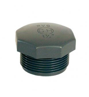 PVC Kappe 1 1/4" AG