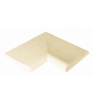 Sahara rounded curbstone - sand - R50 Int. angle, 1pc