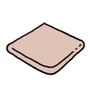 Sahara rounded curbstone - pink - inverted 90 Ext. angle, 1pc 