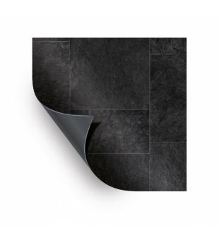 AVfol Relief - 3D Black Marmor Tiles; 1,65m width, 1,6 mm, in meters
