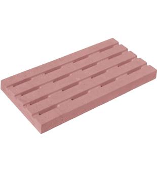 Decoration - Stright angle grating 500 x 250 x th 40mm, PINK smooth drain