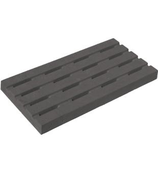 Decoration - Stright angle grating 500 x 250 x th 40mm, GREY smooth drain 
