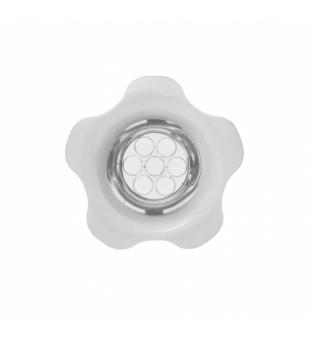 INLET NOZZLE 7x7mm, white ABS