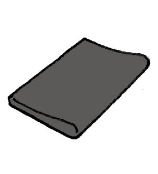Louisiane rounded curbstone - dark grey - 600 x 250 x 35mm - 1pc 