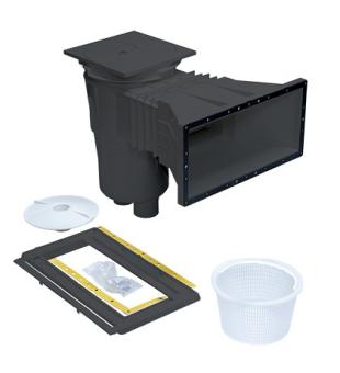 Skimmer 17,5 l, pro flie, s mosaznmi zstiky, irok hrdlo, RAL7016