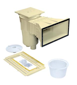 Skimmer 17,5 l, pro flie, s mosaznmi zstiky, irok hrdlo, RAL1015