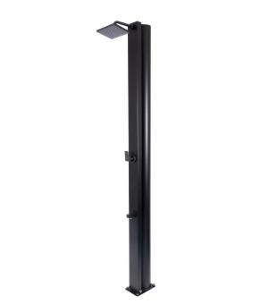Solar shower 30L - Black - With foot rinse 