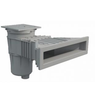 Superskimmer 17,5 l with brass inserts - light grey (RAL7004)