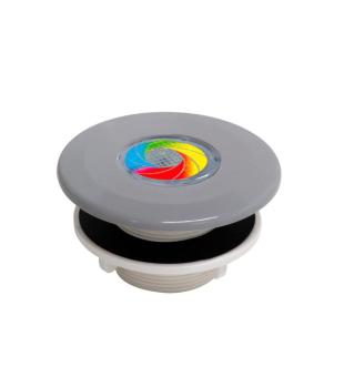 Light MINI Tube  nozzle VA (Light grey RAL7004) - 9LED RGB, 8,2 W, for prefabricated pools