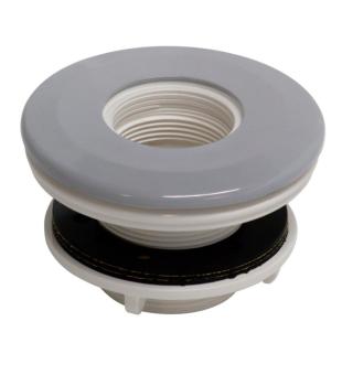 VA nozzle light grey, lathed, for 1,5 " lights, for liner pools (RAL7004) 