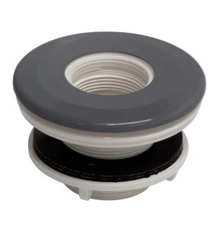 VA nozzle dark grey  curled up for 1,5 " lights, for liner pools (RAL7016)
